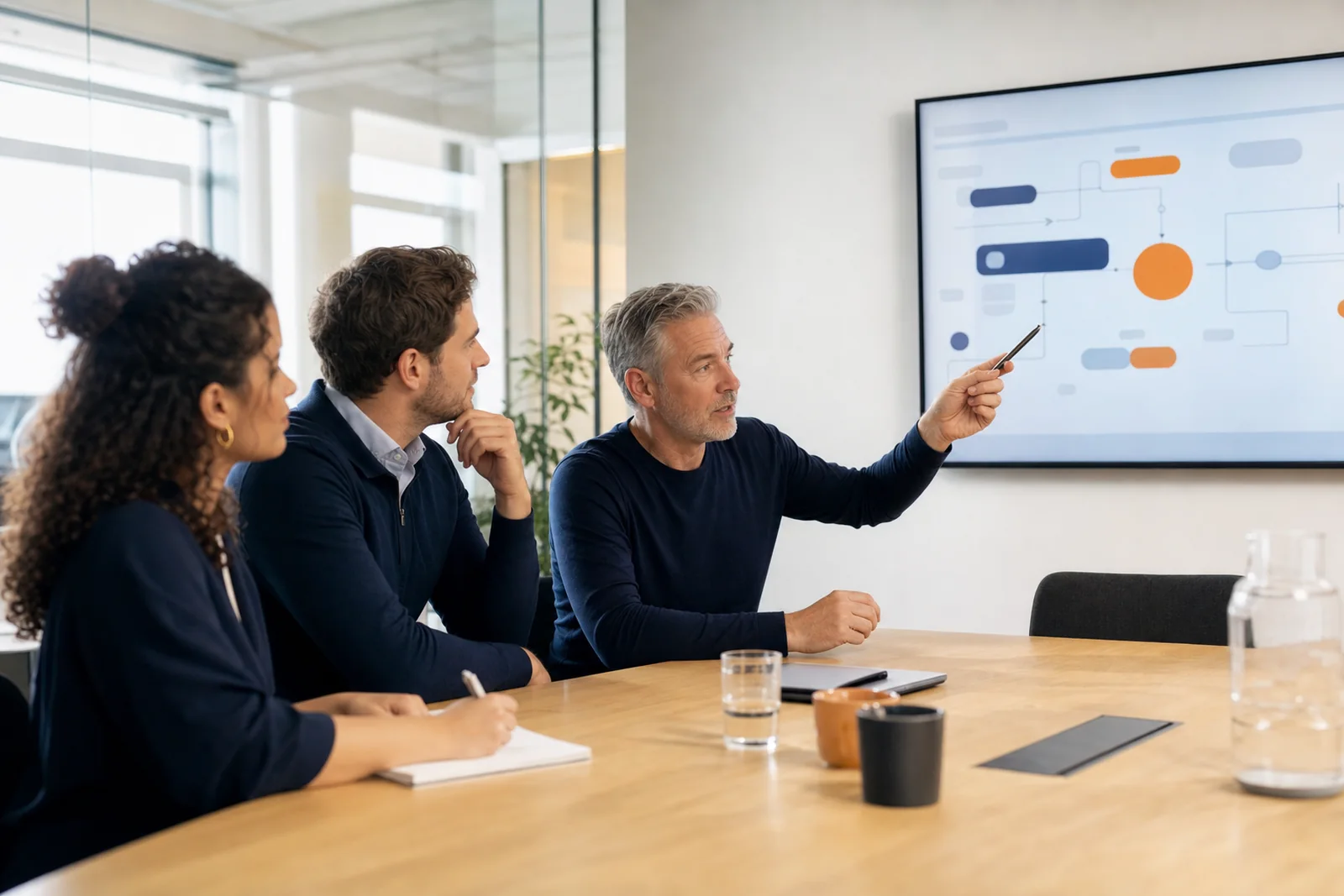 Team bespreekt samen een helder implementatieproces